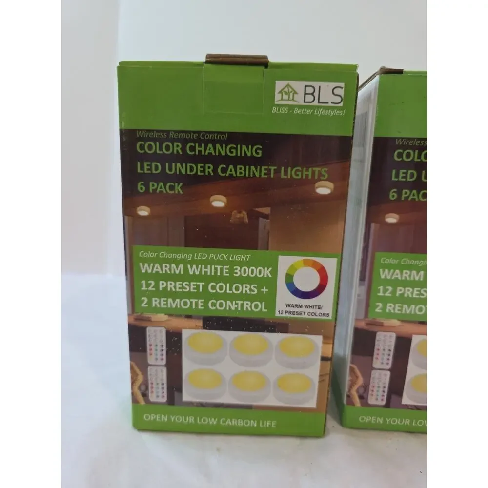 Bliss Better Lifestyles Remote Control Color Changing Led Under Cabinet Lights 6